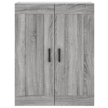 Highboard Grey Sonoma 69.5x34x180 cm Engineered Wood