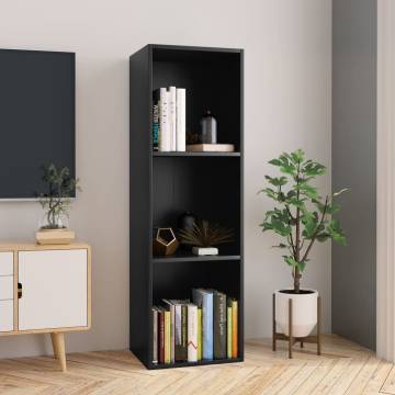 Book CabinetTV Cabinet Black 36x30x114 cm Engineered Wood