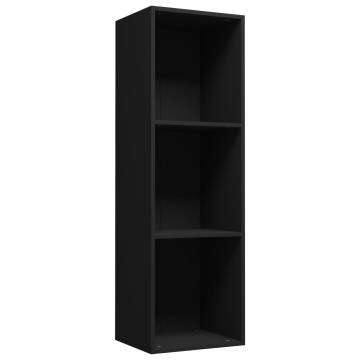 Book CabinetTV Cabinet Black 36x30x114 cm Engineered Wood