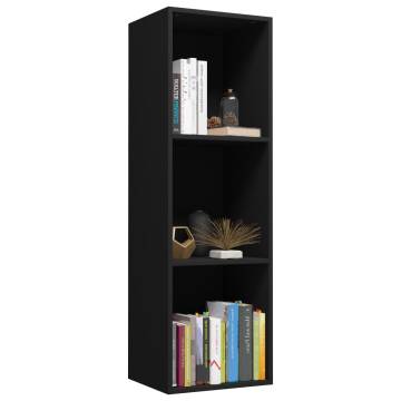 Book CabinetTV Cabinet Black 36x30x114 cm Engineered Wood