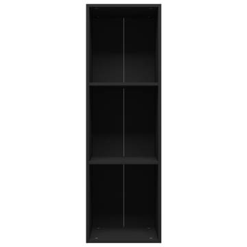 Book CabinetTV Cabinet Black 36x30x114 cm Engineered Wood