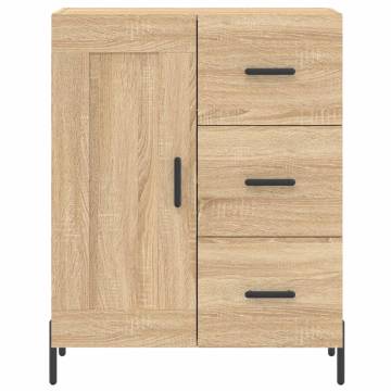 Highboard Sonoma Oak 69.5x34x180 cm Engineered Wood