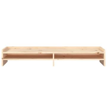 Monitor Stand 100x24x16 cm Solid Wood Pine