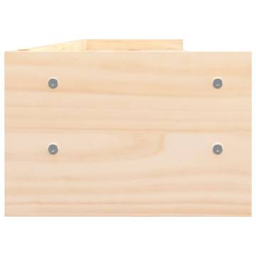 Monitor Stand 100x24x16 cm Solid Wood Pine