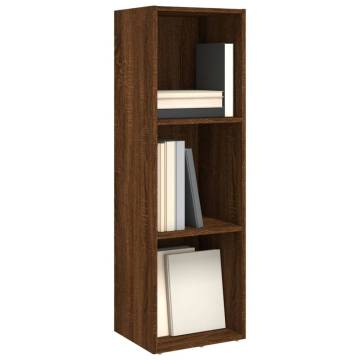 Book CabinetTV Cabinet Brown Oak 36x30x114 cm Engineered Wood