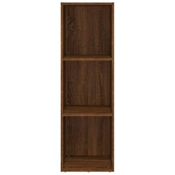 Book CabinetTV Cabinet Brown Oak 36x30x114 cm Engineered Wood