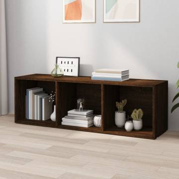 Book CabinetTV Cabinet Brown Oak 36x30x114 cm Engineered Wood