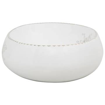 Countertop Basin White Oval 59x40x15 cm Ceramic