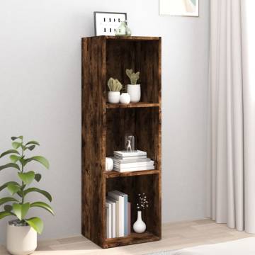 Book CabinetTV Cabinet Smoked Oak 36x30x114 cm Engineered Wood