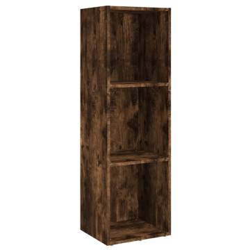 Book CabinetTV Cabinet Smoked Oak 36x30x114 cm Engineered Wood