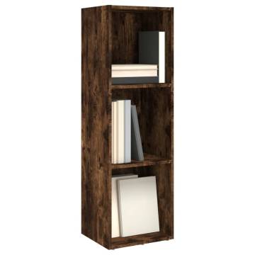 Book CabinetTV Cabinet Smoked Oak 36x30x114 cm Engineered Wood