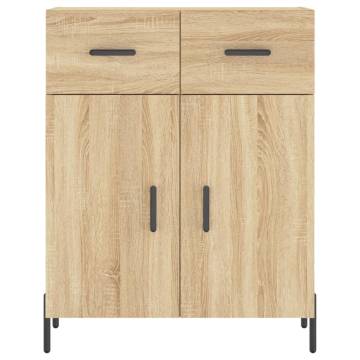 Highboard Sonoma Oak 69.5x34x180 cm Engineered Wood