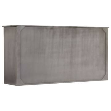 Sideboard Grey 160x40x80 cm Solid Mango Wood