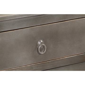 Sideboard Grey 160x40x80 cm Solid Mango Wood