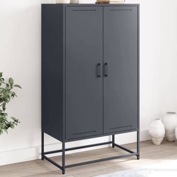 Highboard Anthracite 68.5x38.5x123.5 cm Steel