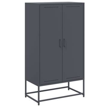 Highboard Anthracite 68.5x38.5x123.5 cm Steel