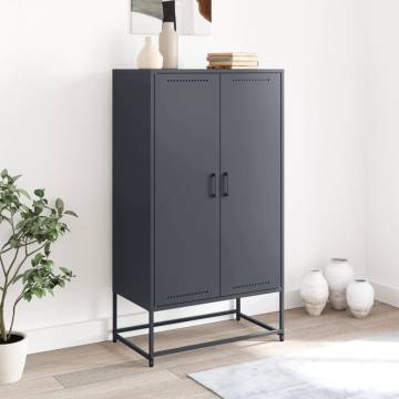 Highboard Anthracite 68.5x38.5x123.5 cm Steel