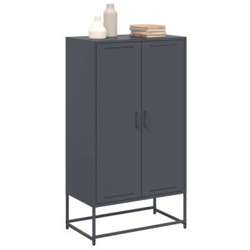 Highboard Anthracite 68.5x38.5x123.5 cm Steel