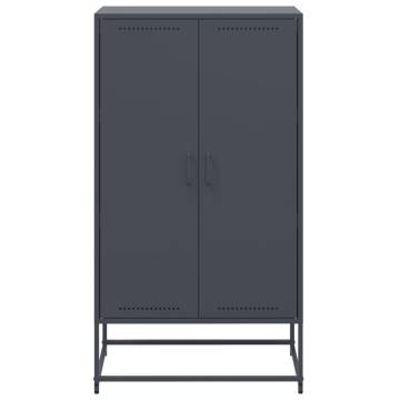 Highboard Anthracite 68.5x38.5x123.5 cm Steel