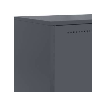 Highboard Anthracite 68.5x38.5x123.5 cm Steel