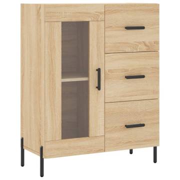 Highboard Sonoma Oak 69.5x34x180 cm Engineered Wood