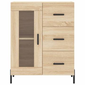 Highboard Sonoma Oak 69.5x34x180 cm Engineered Wood