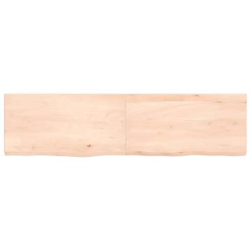 Bathroom Countertop 120x30x(2-4) cm Untreated Solid Wood