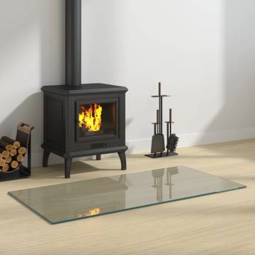 Fireplace Glass Plate Rectangular 100x50 cm