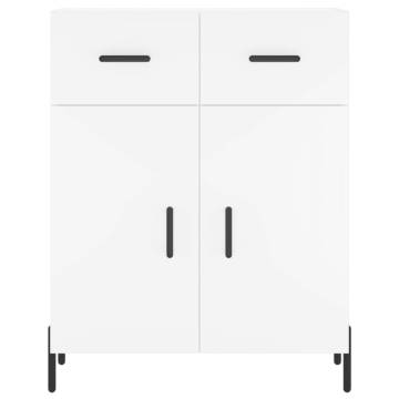 Highboard White 69.5x34x180 cm Engineered Wood