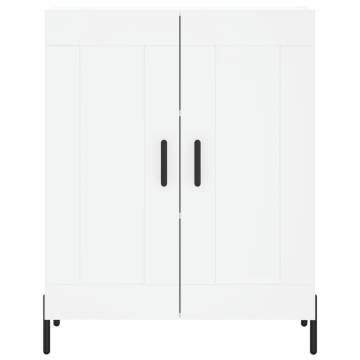 Highboard White 69.5x34x180 cm Engineered Wood