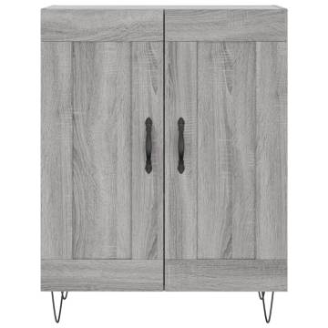 Highboard Grey Sonoma 69.5x34x180 cm Engineered Wood