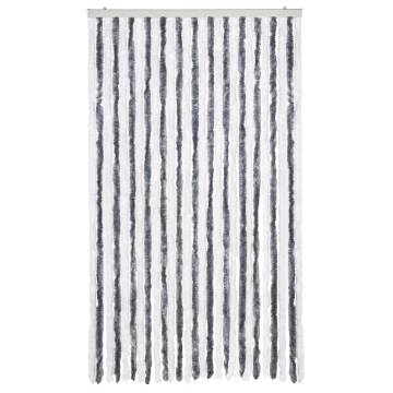 Insect Curtain Grey and White 118x220 cm Chenille