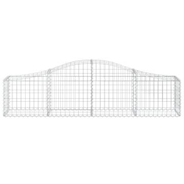 Arched Gabion Basket 200x30x4060 cm Galvanised Iron