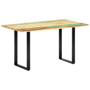 Dining Table 140x70x76 cm Solid Reclaimed Wood