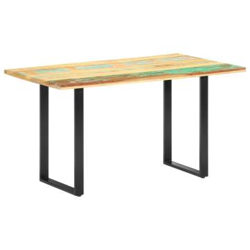 Dining Table 140x70x76 cm Solid Reclaimed Wood