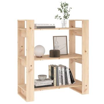 Book CabinetRoom Divider 80x35x91 cm Solid Wood Pine