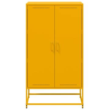 Highboard Olive Green 68.5x38.5x123.5 cm Steel