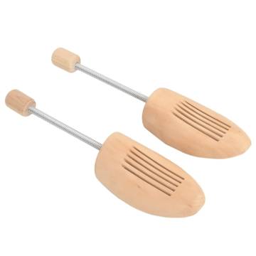 Shoe Trees 2 Pairs EU 39-42 Solid Wood Lotus