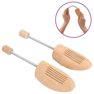 Shoe Trees 2 Pairs EU 39-42 Solid Wood Lotus