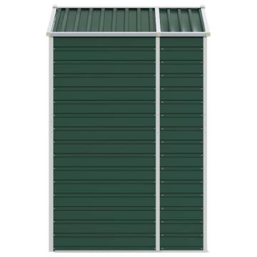 Garden Shed Green 191x130x198 cm Galvanised Steel