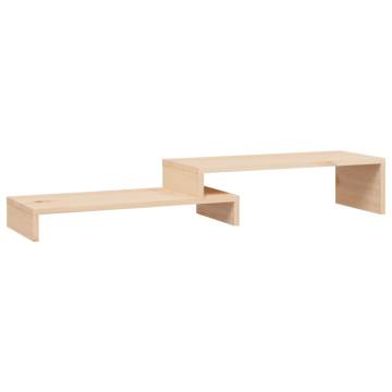 Monitor Stand (52-101)x22x14 cm Solid Wood Pine