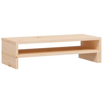 Monitor Stand (52-101)x22x14 cm Solid Wood Pine