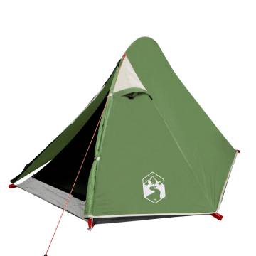 Camping Tent 2-Person Green Blackout Fabric Waterproof