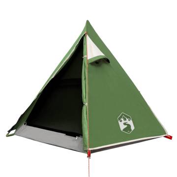 Camping Tent 2-Person Green Blackout Fabric Waterproof