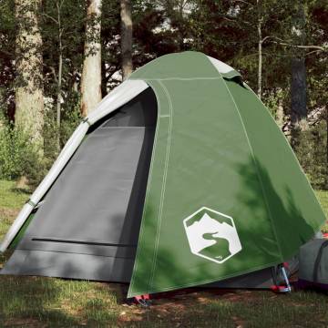 Camping Tent 2-Person Green Blackout Fabric Waterproof