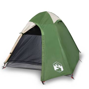 Camping Tent 2-Person Green Blackout Fabric Waterproof