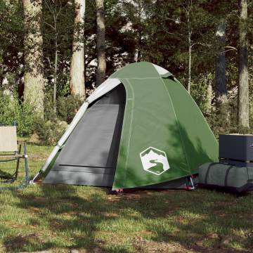 Camping Tent 2-Person Green Blackout Fabric Waterproof