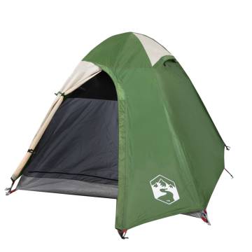 Camping Tent 2-Person Green Blackout Fabric Waterproof