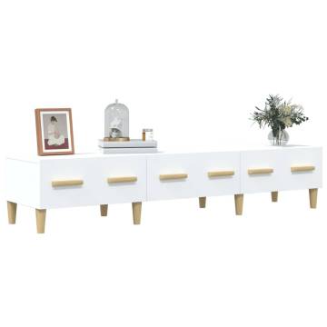 TV Cabinet White 150x34.5x30 cm Engineered Wood