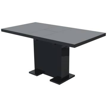 Extendable Dining Table High Gloss Black